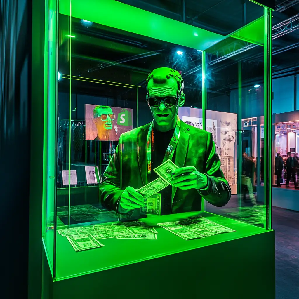 Shopify SEO Frankenstein at a Shopify conference