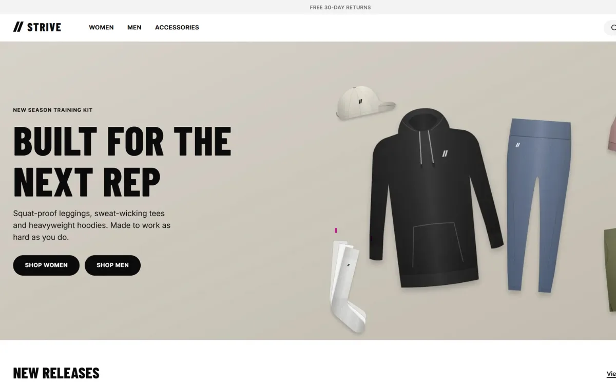 STRIVE headless Shopify demo